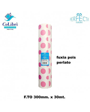 COLIBRI ROTOLO PERFECTA 300X30 FUXIA POIS PERLATO