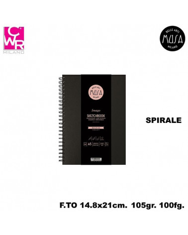 CWR SKETCHBOOK IMAGO SPIRALE 14,8x21 100fg.105gr.