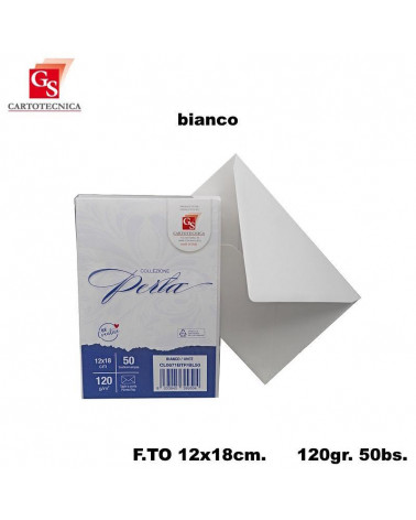 GS BUSTE PERLA BIANCHE 50PZ.120GR.12X18 BTP