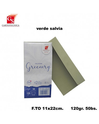 GS BUSTE GREENERY VERDE SALVIA 50PZ.120gr.11X22