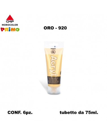 PRIMO COLORE ACRILICO 75ml.ORO 920 [6PZ]