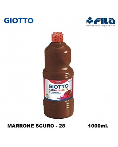 GIOTTO TEMPERA PRONTA 1000ML. MARRONE SCURO 28