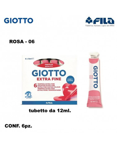 GIOTTO TEMPERA T.4 12ML. ROSA 06 [6PZ]