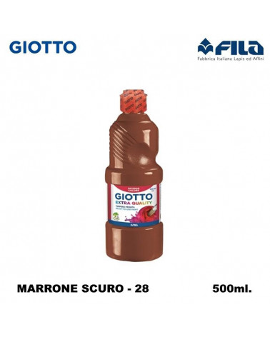 GIOTTO TEMPERA PRONTA 500ML. MARRONE SCURO 28