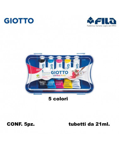 GIOTTO TEMPERA T.7 5COL. 21ML. [5PZ]