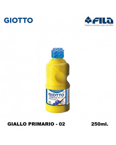 GIOTTO TEMPERA ACRILICA 250ML. GIALLO PRIMARIO 02