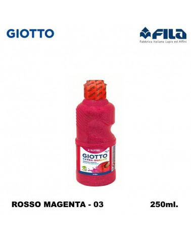 GIOTTO TEMPERA GLITTER 250ML. MAGENTA 03