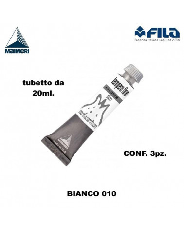 MAIMERI TEMPERA T.7 20ML. BIANCO 010 [3PZ]