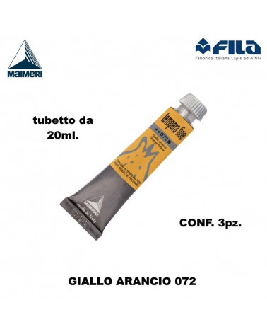 MAIMERI TEMPERA T.7 20ML.GIALLO ARANCIO 072 [3PZ]