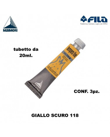 MAIMERI TEMPERA T.7 20ML. GIALLO SCURO 118 [3PZ]