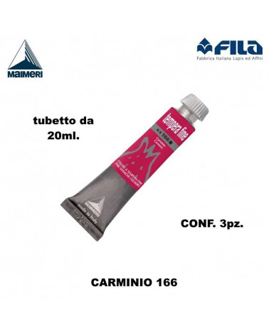 MAIMERI TEMPERA T.7 20ML. ROSSO CARMINIO 166 [3PZ]