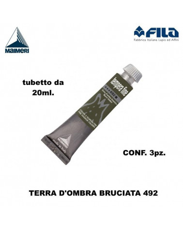 MAIMERI TEMPERA T.7 20ML.TERRA OMBRA BRUCIATA 492 [3PZ]