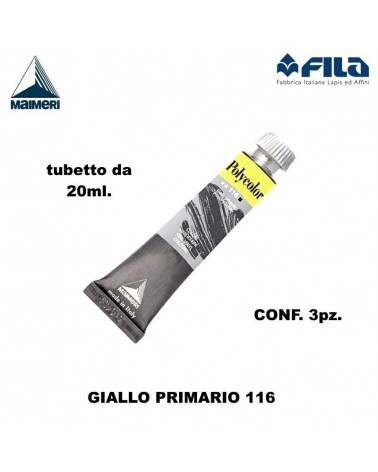 MAIMERI TEMPERA ACRILICA 20ML GIALLO PRIMARIO 116 [3PZ]