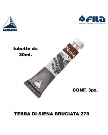 MAIMERI TEMPERA ACRILICA 20ML TERRA SIENA BRUCIATA 278 [3PZ]