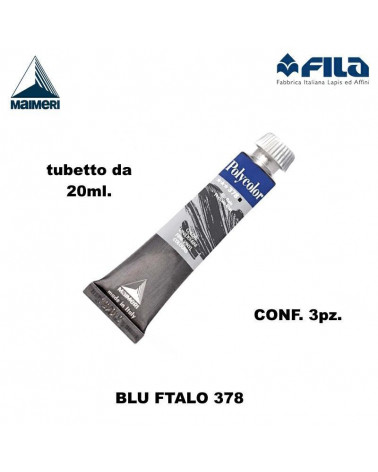 MAIMERI TEMPERA ACRILICA 20ML BLU FTALACIANINA 378 [3PZ]