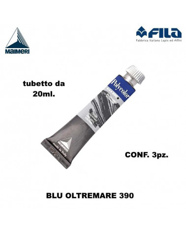 MAIMERI TEMPERA ACRILICA 20ML  BLU OLTREMARE 390 [3PZ]