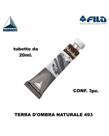 MAIMERI TEMPERA ACRILICA 20ML TERRA OMBRA NATURALE 493 [3PZ]
