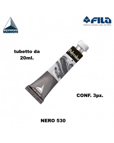 MAIMERI TEMPERA ACRILICA 20ML NERO 530 [3PZ]