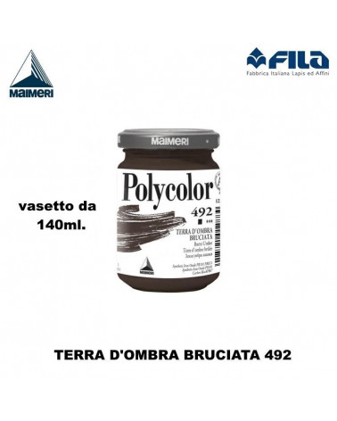 MAIMERI TEMPERA ACRILICA 140ML TERRA OMBRA BRUCIATA 492
