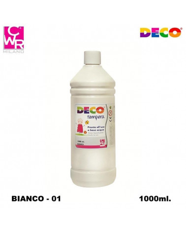 CWR DECO TEMPERA PRONTA 1000ml. BIANCO 01