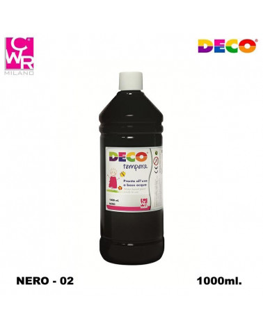CWR DECO TEMPERA PRONTA 1000ml. NERO 02