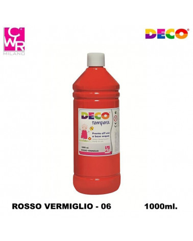 CWR DECO TEMPERA PRONTA 1000ml. ROSSO VERMIGLIONE 06