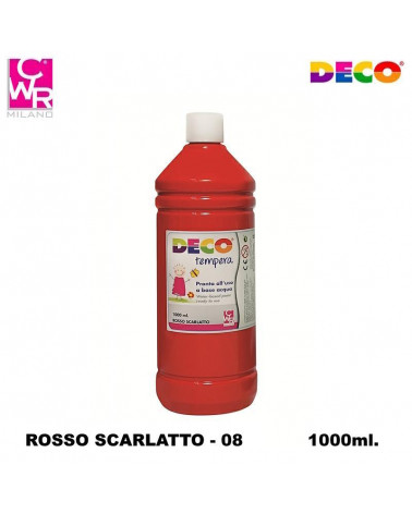 CWR DECO TEMPERA PRONTA 1000ml. ROSSO SCARLATTO 08