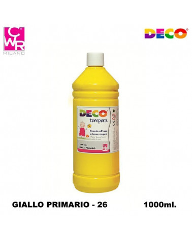 CWR DECO TEMPERA PRONTA 1000ml. GIALLO PRIMARIO 26