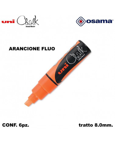 OSAMA MARCATORE CHALK MARKER 6PZ.SC. ARANCIO FLUO