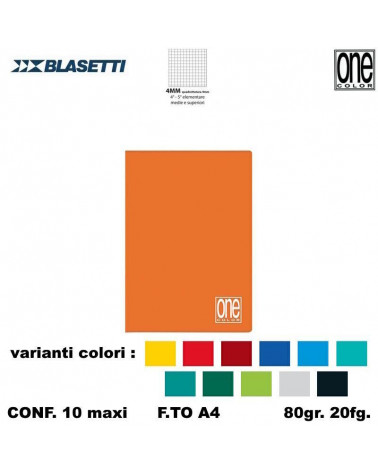 BLASETTI MAXI ONE COLOR 80gr.4MM [10PZ]