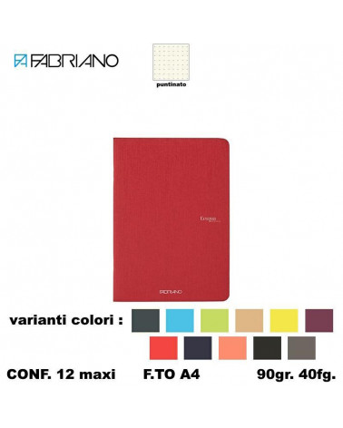FABRIANO MAXI ECOQUA PUNTINATO A4 90gr.40fg. [12PZ]