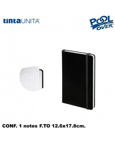 TINTA UNITA TACCUINO CON ELASTICO PUNTINATO 12,6x17,8