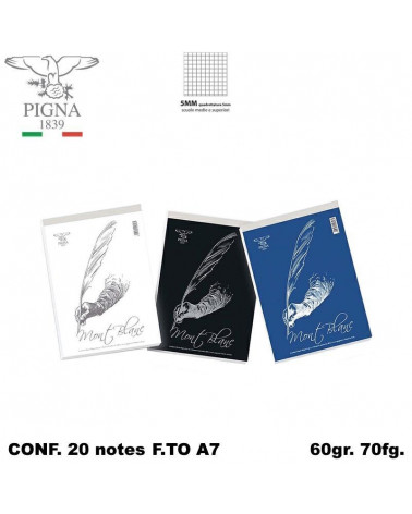 MONT BLANC NOTES A7 70FGBLOCCO-5MM-8X12 [20PZ]