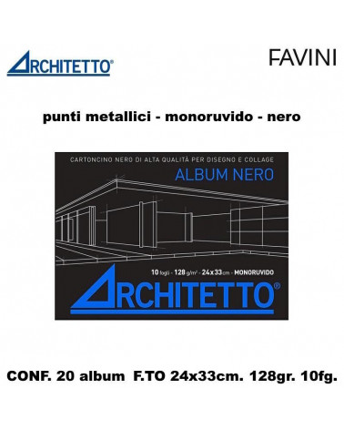 ARCHITETTO ALBUM NERO 24X33 10FG. 90129 DISEGNO [20PZ]