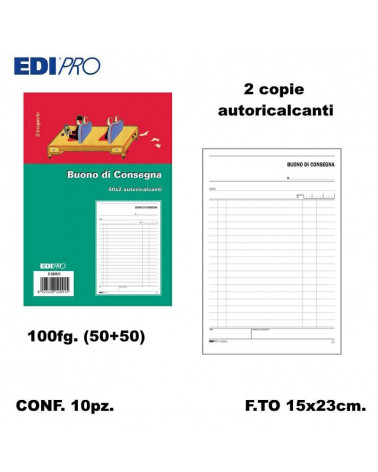 EDIPRO BUONO DI CONSEGNA 15X23 2C. E5209C [10PZ]