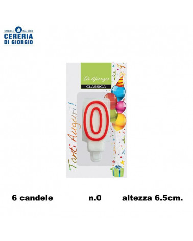 CERERIA DI GIORGIO CANDELA A NUMERO N.0 [6PZ]