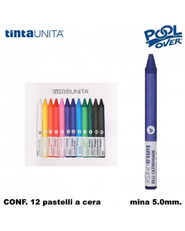 TINTA UNITA PASTELLO CERA 12COL. 49724