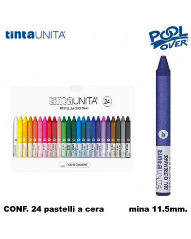 TINTA UNITA PASTELLO CERA MAXI 24COL. 60026