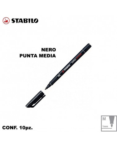 STABILO OHPEN 843 NERO M [10PZ]
