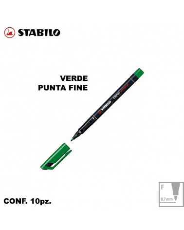 STABILO OHPEN 842 VERDE F [10PZ]