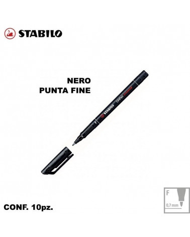 STABILO OHPEN 842 NERO F [10PZ]
