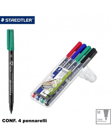 STAEDTLER LUMOCOLOR M 317 4COL.
