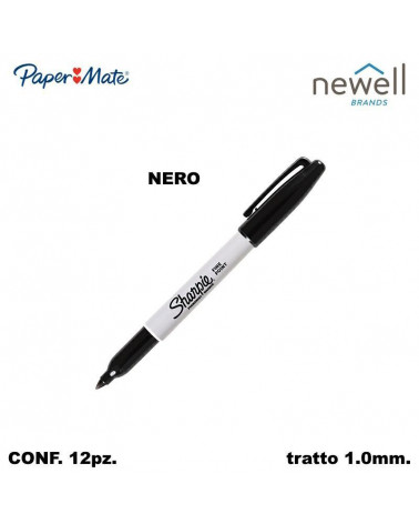 SHARPIE MARCATORE FINE  NERO [12PZ]