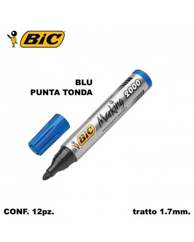 BIC MARCATORE 2000 12PZ. BLU-P.TONDA