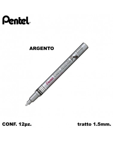 PENTEL PAINT MARKER P.FINE 12PZ.ARGENTO