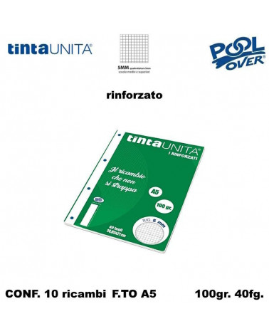 TINTA UNITA RICAMBIO A5 RINFORZATO POOL 5MM 90393 [10PZ]