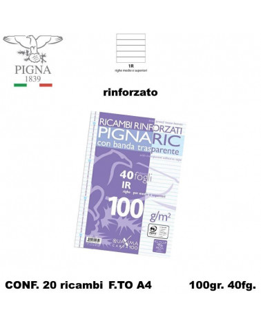 PIGNA RICAMBIO A4 RINFORZATO 1R [20PZ]