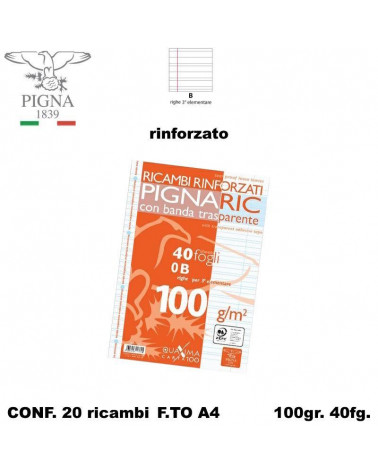 PIGNA RICAMBIO A4 RINFORZATO B [20PZ]