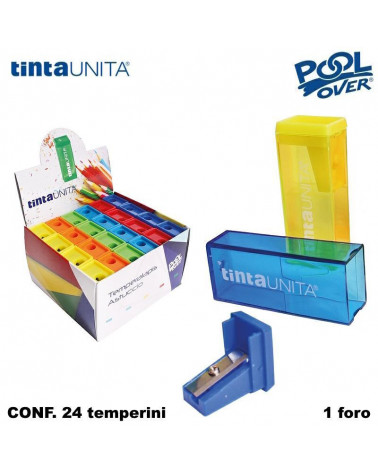 TINTA UNITA TEMPERINO CONTENITORE 1 FORO PER ASTUCCIO 41318 [24PZ]