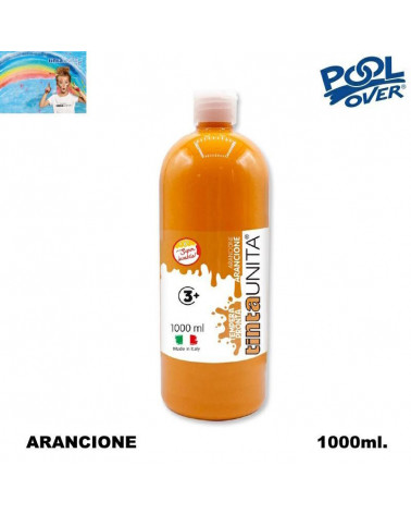 TINTA UNITA TEMPERA PRONTA 1000ml.ARANCIONE